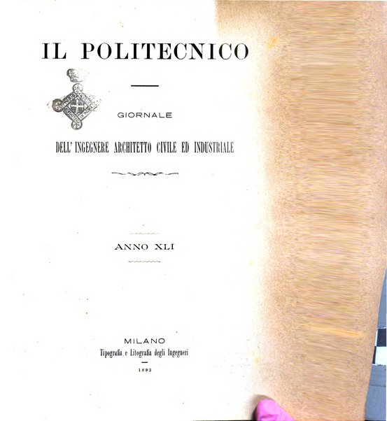 Il politecnico-Giornale dell'ingegnere architetto civile ed industriale