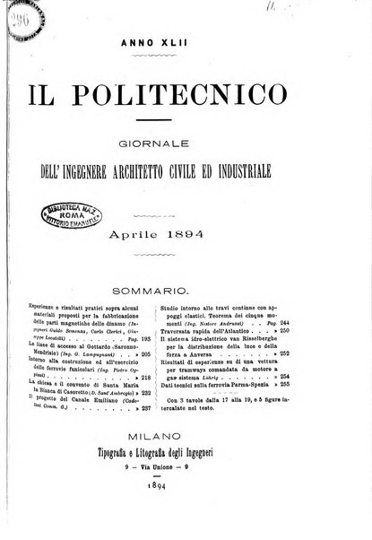 Il politecnico-Giornale dell'ingegnere architetto civile ed industriale