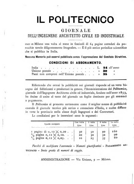 Il politecnico-Giornale dell'ingegnere architetto civile ed industriale