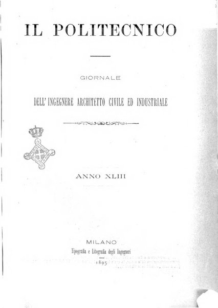 Il politecnico-Giornale dell'ingegnere architetto civile ed industriale