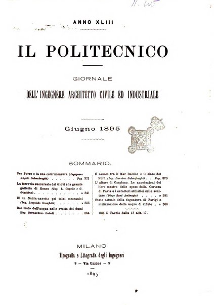 Il politecnico-Giornale dell'ingegnere architetto civile ed industriale