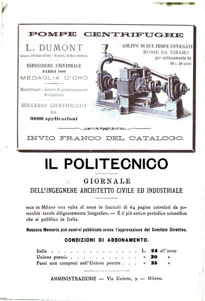 Il politecnico-Giornale dell'ingegnere architetto civile ed industriale