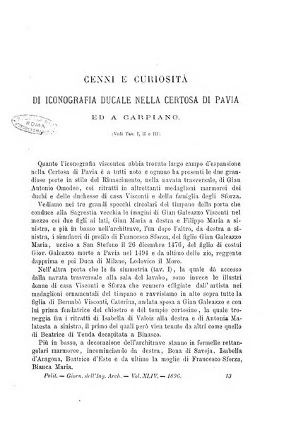 Il politecnico-Giornale dell'ingegnere architetto civile ed industriale