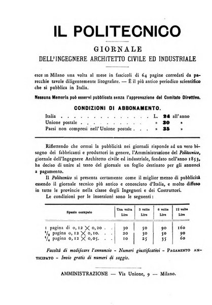 Il politecnico-Giornale dell'ingegnere architetto civile ed industriale