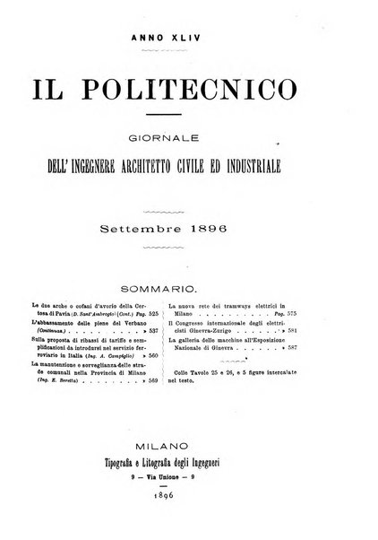 Il politecnico-Giornale dell'ingegnere architetto civile ed industriale