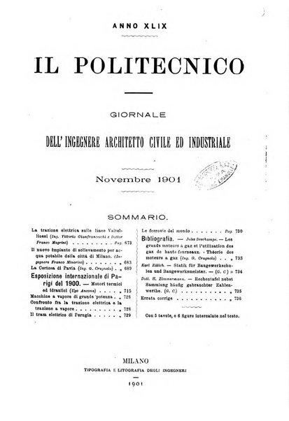 Il politecnico-Giornale dell'ingegnere architetto civile ed industriale