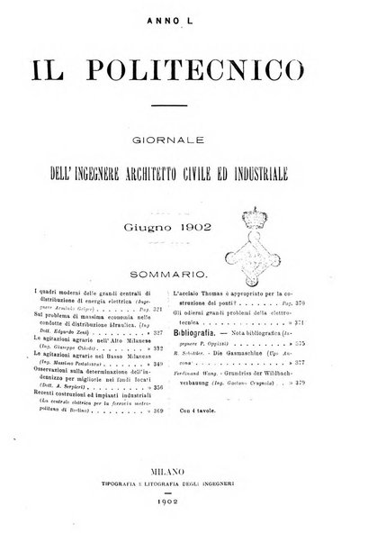 Il politecnico-Giornale dell'ingegnere architetto civile ed industriale