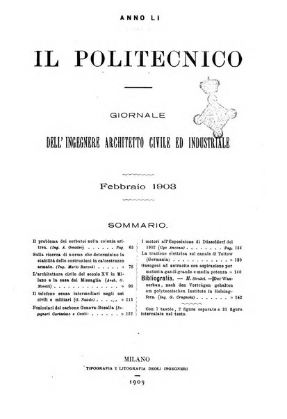 Il politecnico-Giornale dell'ingegnere architetto civile ed industriale