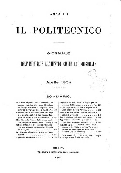 Il politecnico-Giornale dell'ingegnere architetto civile ed industriale