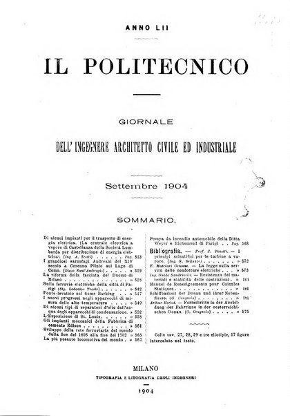 Il politecnico-Giornale dell'ingegnere architetto civile ed industriale