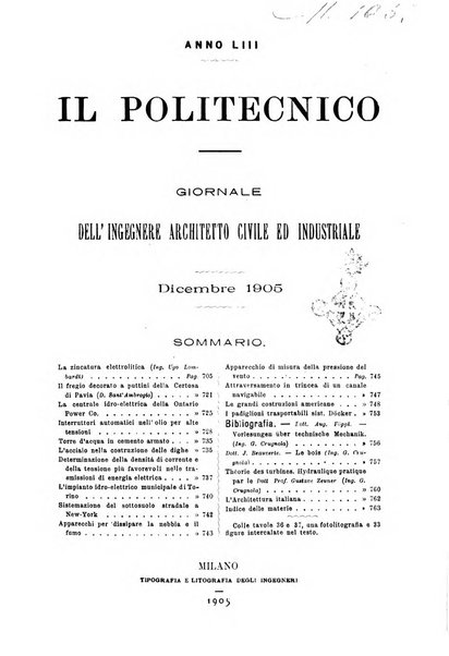 Il politecnico-Giornale dell'ingegnere architetto civile ed industriale