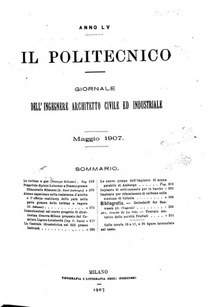 Il politecnico-Giornale dell'ingegnere architetto civile ed industriale