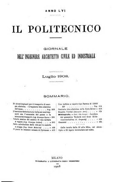 Il politecnico-Giornale dell'ingegnere architetto civile ed industriale