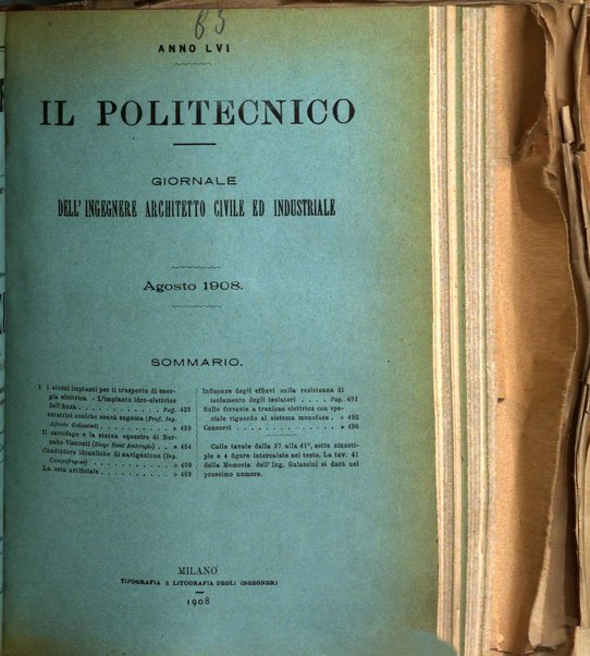 Il politecnico-Giornale dell'ingegnere architetto civile ed industriale