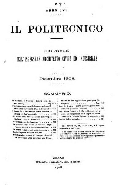 Il politecnico-Giornale dell'ingegnere architetto civile ed industriale