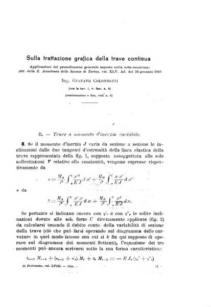 Il politecnico-Giornale dell'ingegnere architetto civile ed industriale