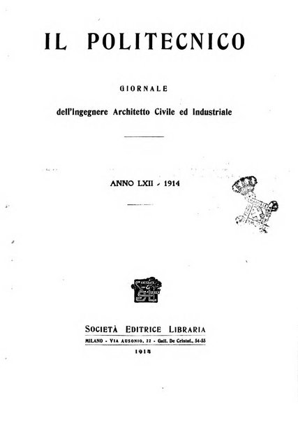 Il politecnico-Giornale dell'ingegnere architetto civile ed industriale