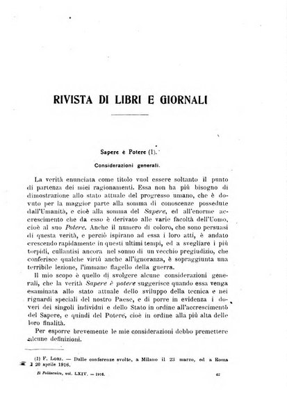 Il politecnico-Giornale dell'ingegnere architetto civile ed industriale