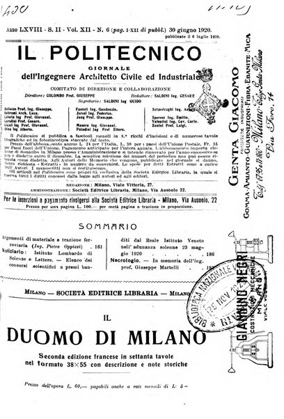 Il politecnico-Giornale dell'ingegnere architetto civile ed industriale