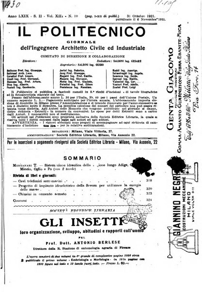 Il politecnico-Giornale dell'ingegnere architetto civile ed industriale