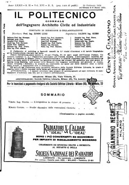 Il politecnico-Giornale dell'ingegnere architetto civile ed industriale