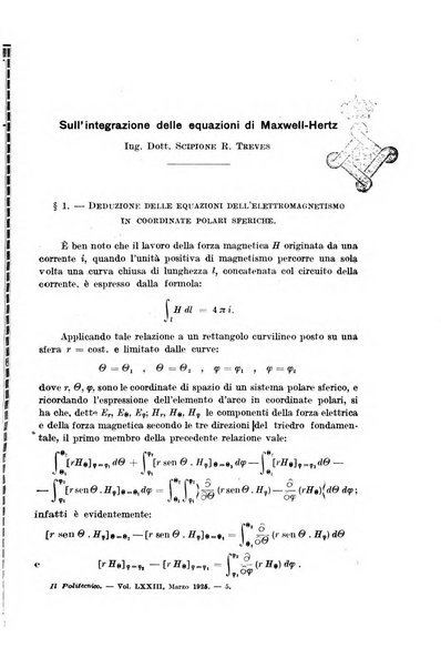 Il politecnico-Giornale dell'ingegnere architetto civile ed industriale