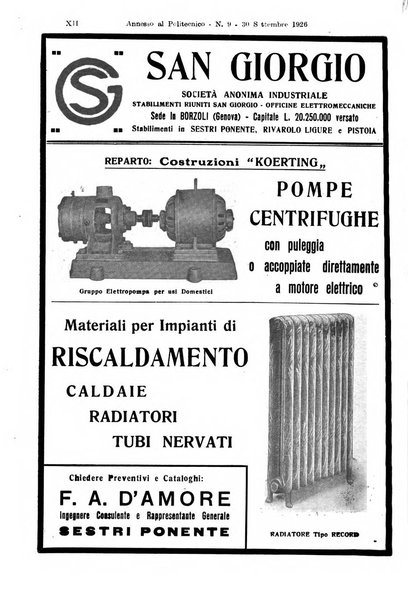 Il politecnico-Giornale dell'ingegnere architetto civile ed industriale