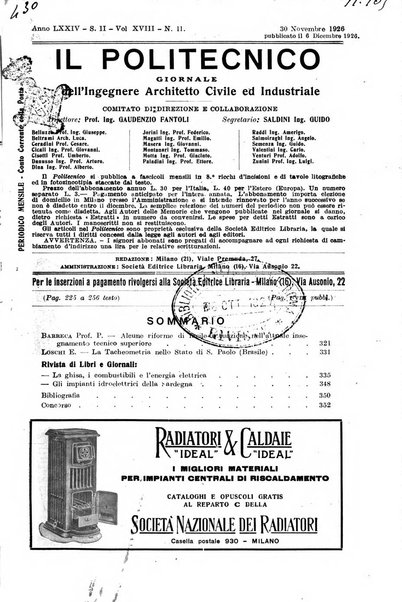 Il politecnico-Giornale dell'ingegnere architetto civile ed industriale