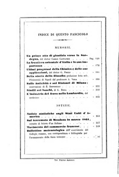 Il politecnico repertorio mensile di studj applicati alla prosperita e coltura sociale