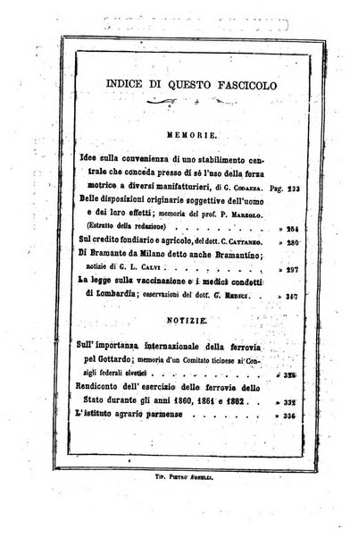 Il politecnico repertorio mensile di studj applicati alla prosperita e coltura sociale