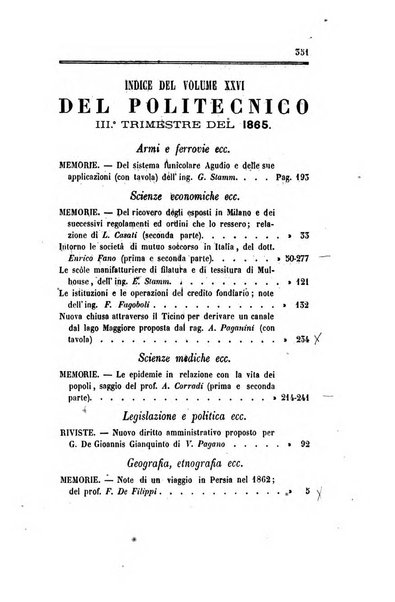 Il politecnico repertorio mensile di studj applicati alla prosperita e coltura sociale