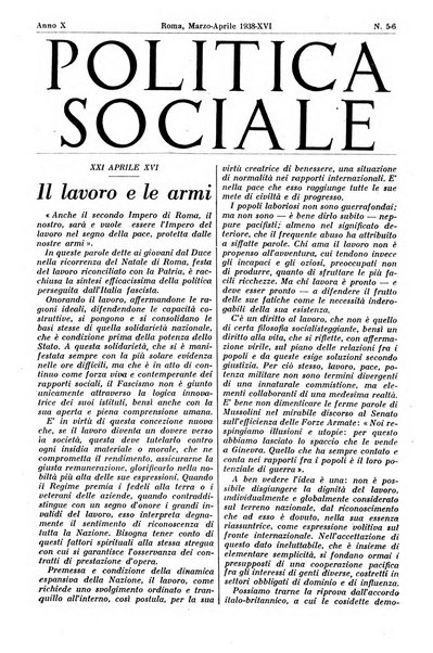 Politica sociale rivista mensile