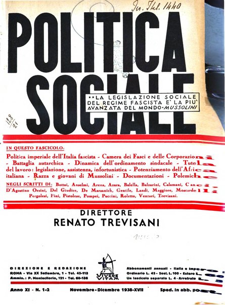 Politica sociale rivista mensile