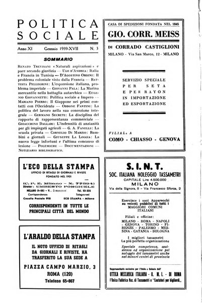 Politica sociale rivista mensile