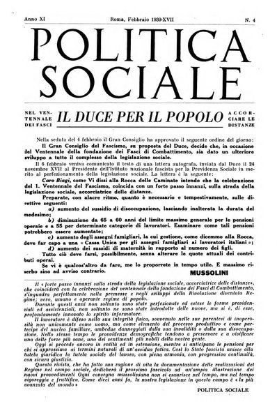 Politica sociale rivista mensile