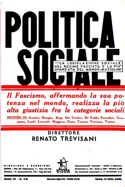 Politica sociale rivista mensile