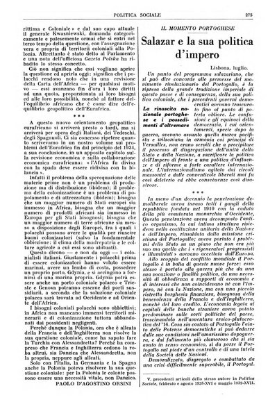 Politica sociale rivista mensile