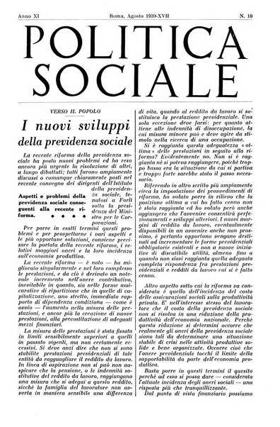 Politica sociale rivista mensile