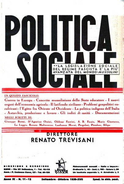 Politica sociale rivista mensile