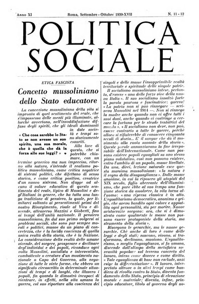 Politica sociale rivista mensile