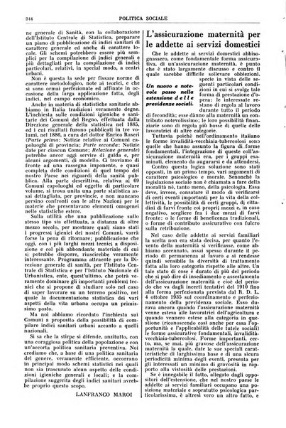 Politica sociale rivista mensile