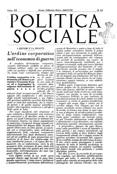 Politica sociale rivista mensile