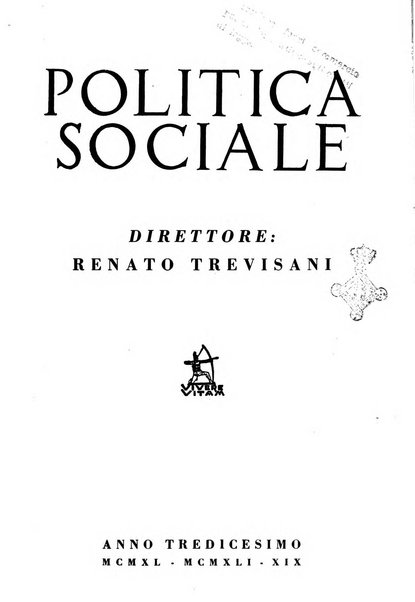 Politica sociale rivista mensile