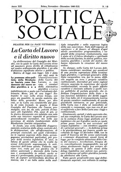 Politica sociale rivista mensile