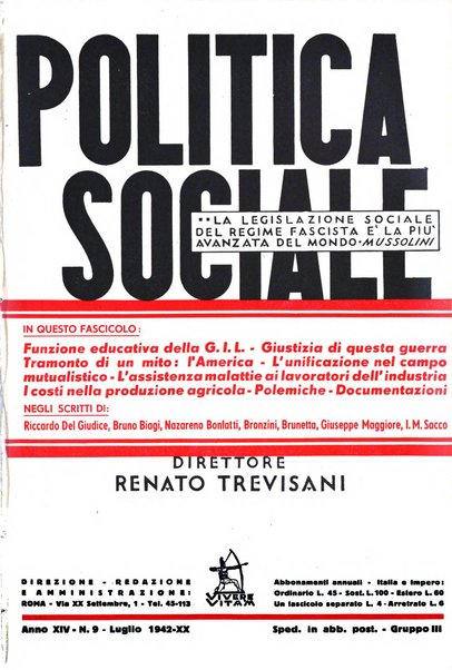 Politica sociale rivista mensile