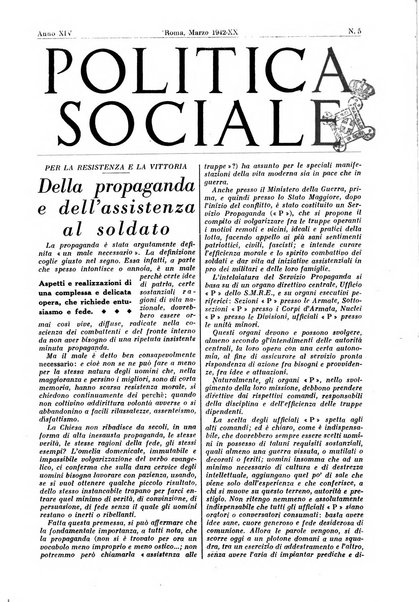 Politica sociale rivista mensile