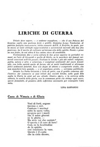 La porta orientale rivista mensile di studi giuliani e dalmati