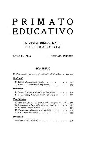 Primato educativo rivista bimestrale di pedagogia
