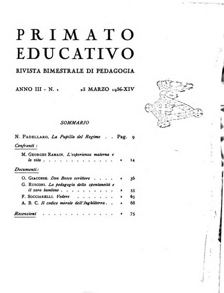 Primato educativo rivista bimestrale di pedagogia