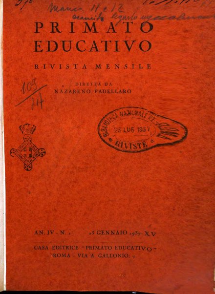 Primato educativo rivista bimestrale di pedagogia